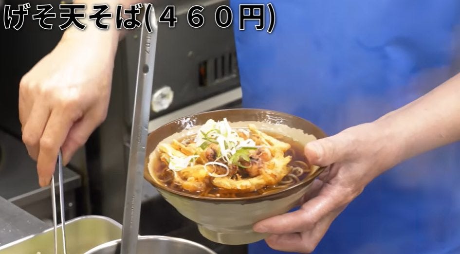 【黙飯】立ち食いそば店「亀有そば」の1日に密着！人気の理由は？【盛況】