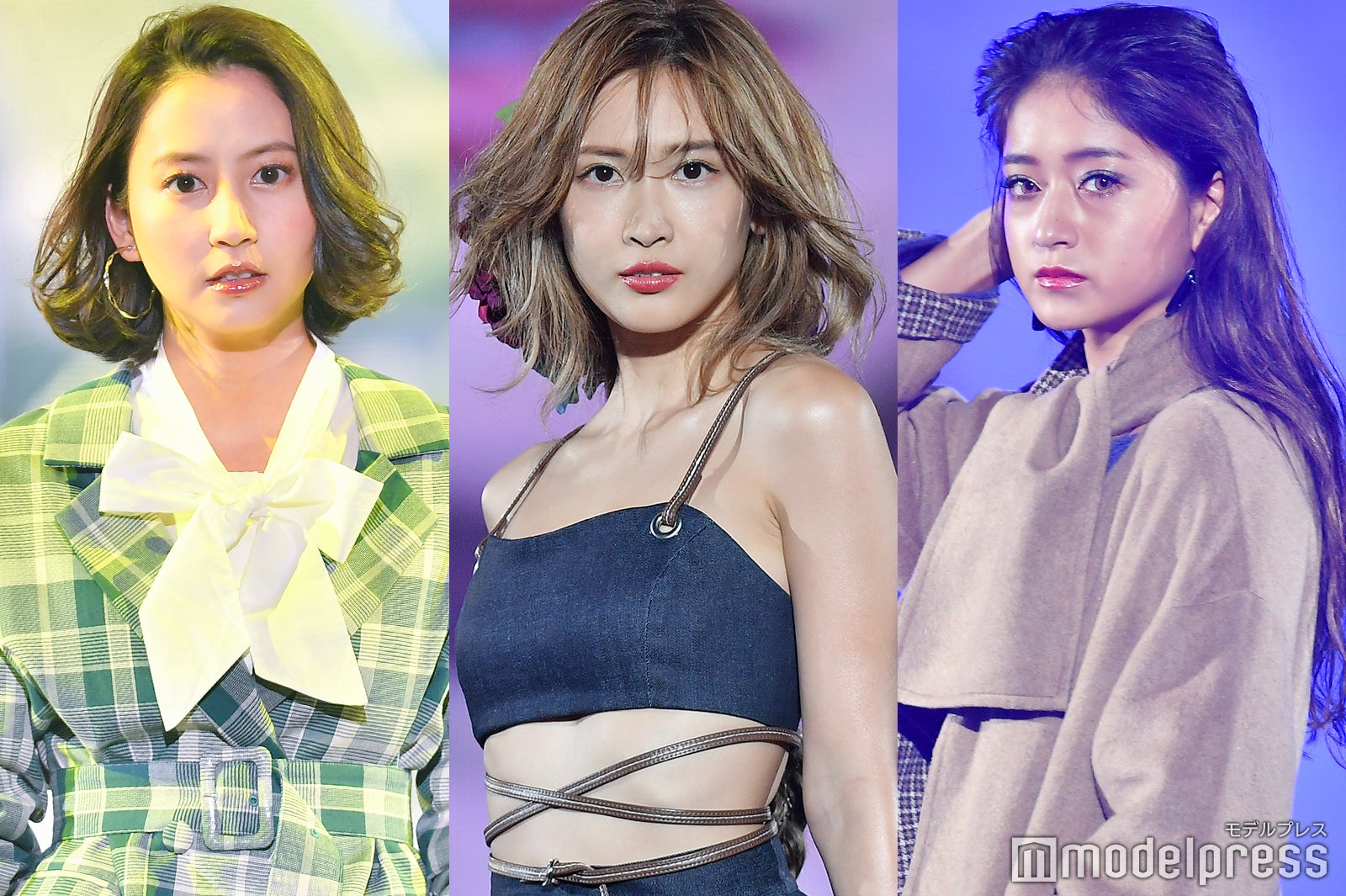 （左から）河北麻友子、紗栄子、池田美優（C）モデルプレス