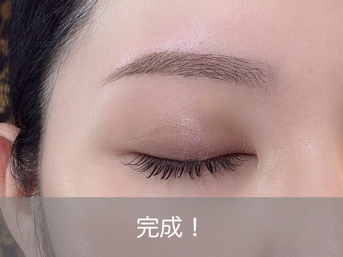 眉メイク完成