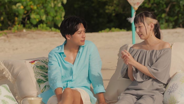 久次米一輝、黒澤楓『バチェラー・ジャパン』シーズン6エピソード2(C)2025 Warner Bros. International Television Production Limited. All Rights Reserved