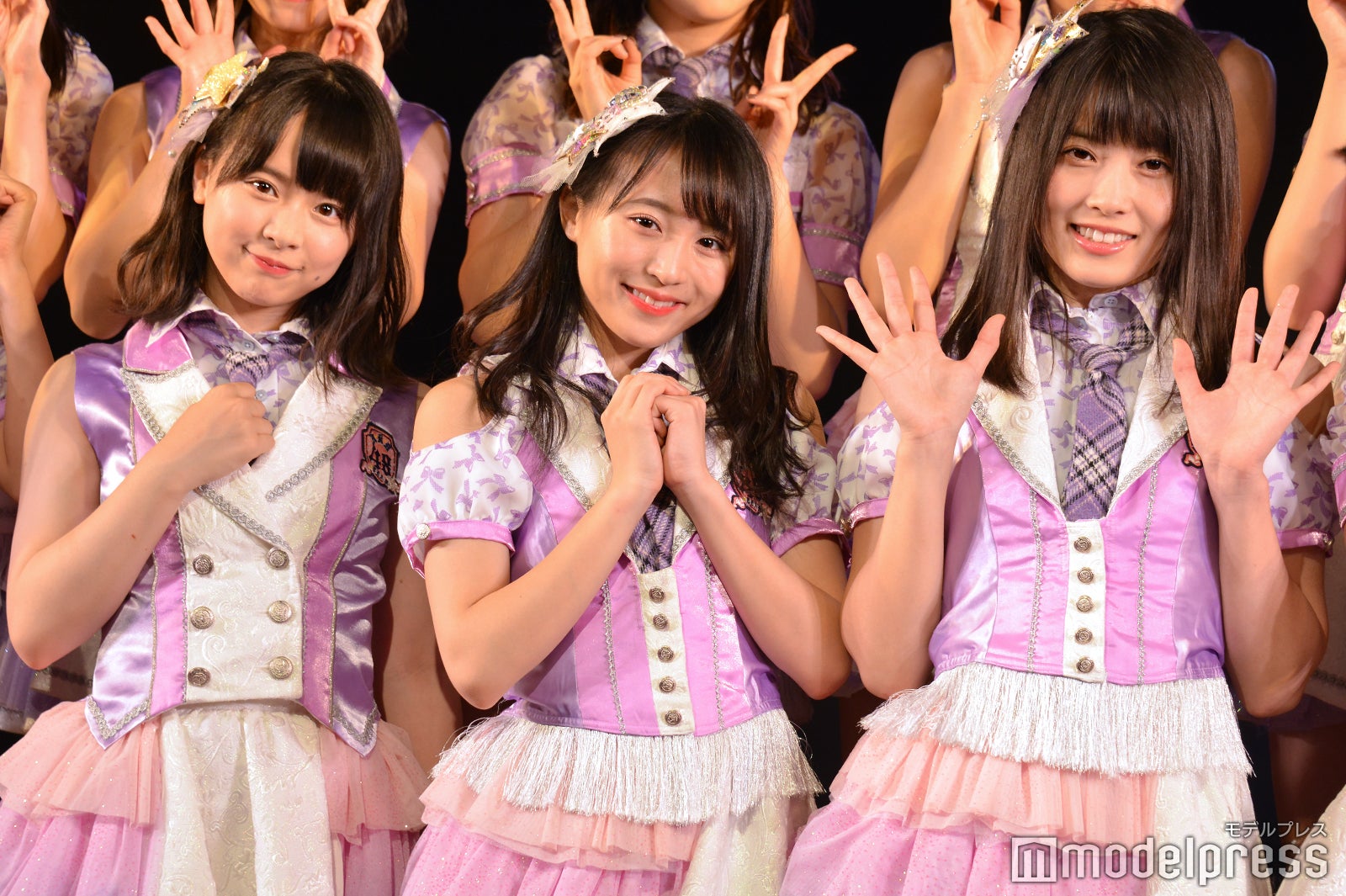 倉野尾成美、坂口渚沙、岡部麟／AKB48チーム8「その雫は、未来へと繋がる虹になる。」公演 （C）モデルプレス