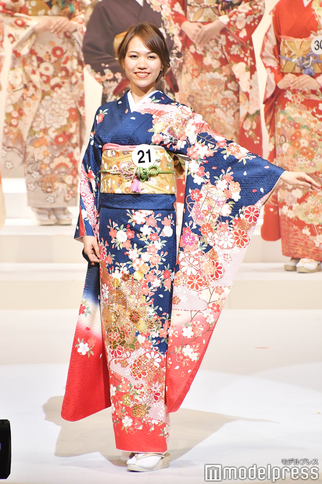 着物審査の様子／「2020ミス・インターナショナル日本代表選出大会」（C）モデルプレス