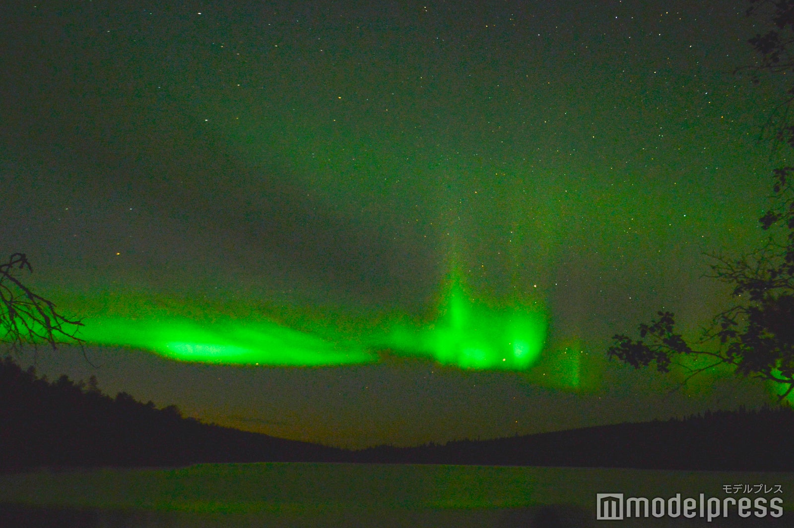 美しいオーロラに出会うことができました（C）モデルプレス