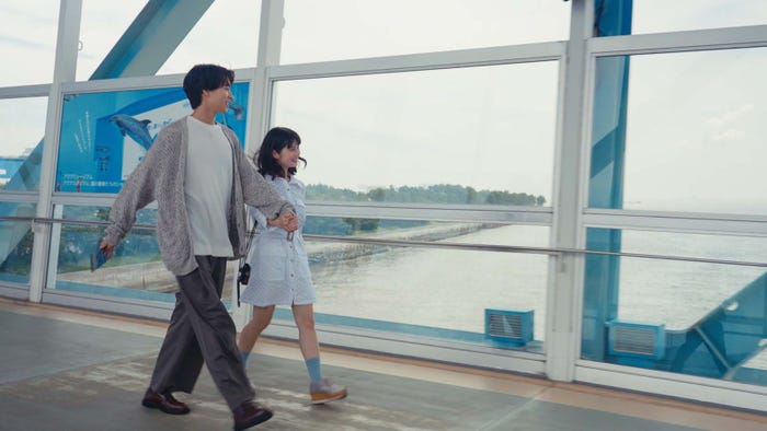 米村知希、大久保桜子/Netflix「オオカミちゃんには騙されない」第11話(C)Netflix