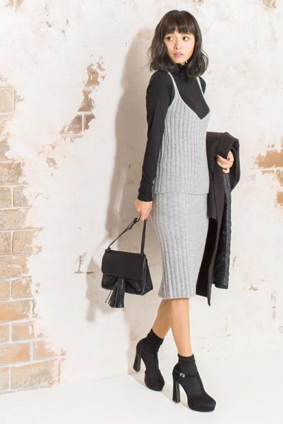 アンゴラタッチリブニットキャミソール「Re:EDIT by GALSTAR」2,498円(税込)/画像提供:Re:EDIT by GALSTAR