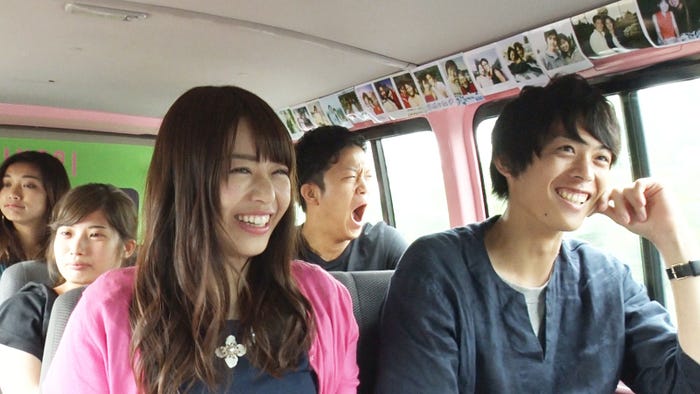 ゆめちん、たか/「あいのり:Asian Journey」第2話より(C)フジテレビ