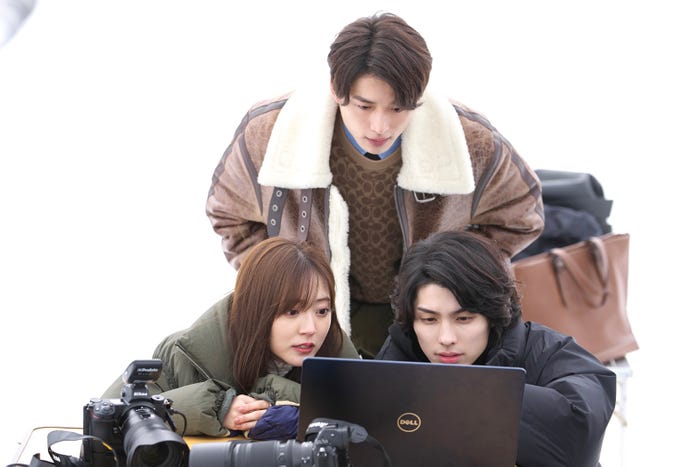 鈴木愛理、白洲迅、本田響矢/「ANIMALS-アニマルズ-」第4話より(C)AbemaTV, Inc.