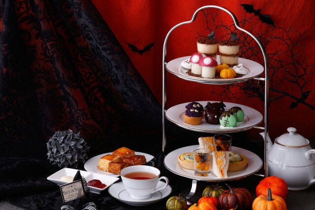 2023秋 アフタヌーンティー ハロウィン ホテルニューグランド 2023 秋 アフタヌーンティー ハロウィン ホテル グルメ ホテルニューグランド フォトジェニック