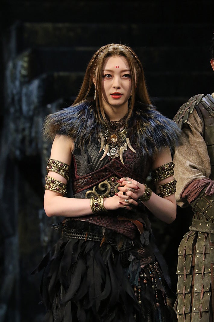 梅澤美波／舞台「キングダム」開幕記念会見より（提供写真）