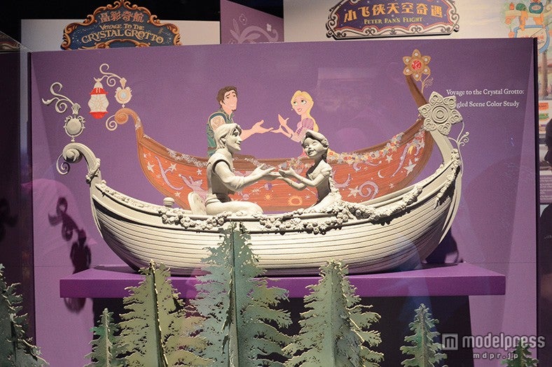 上海ディズニーリゾートのブース、アトラクションにラプンツェルのシーンも