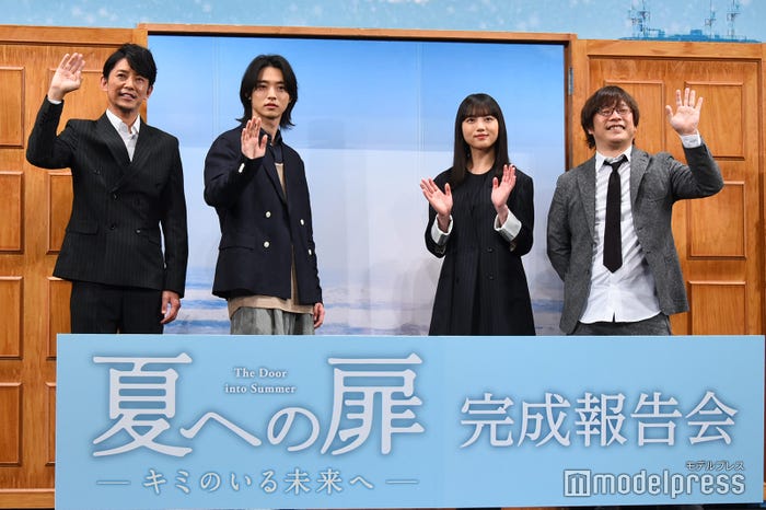 藤木直人、山崎賢人、清原果耶、三木孝浩監督 (C)モデルプレス