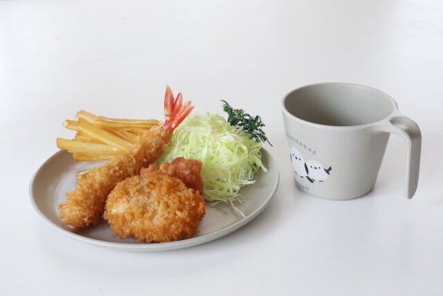 セリア　バンブーファイバー食器　丸型プレート20cm