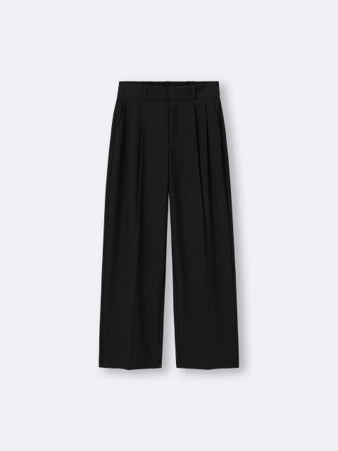 GU 10アイテム 着回し 7日間コーデ EccO イラスト GU タックワイドパンツ