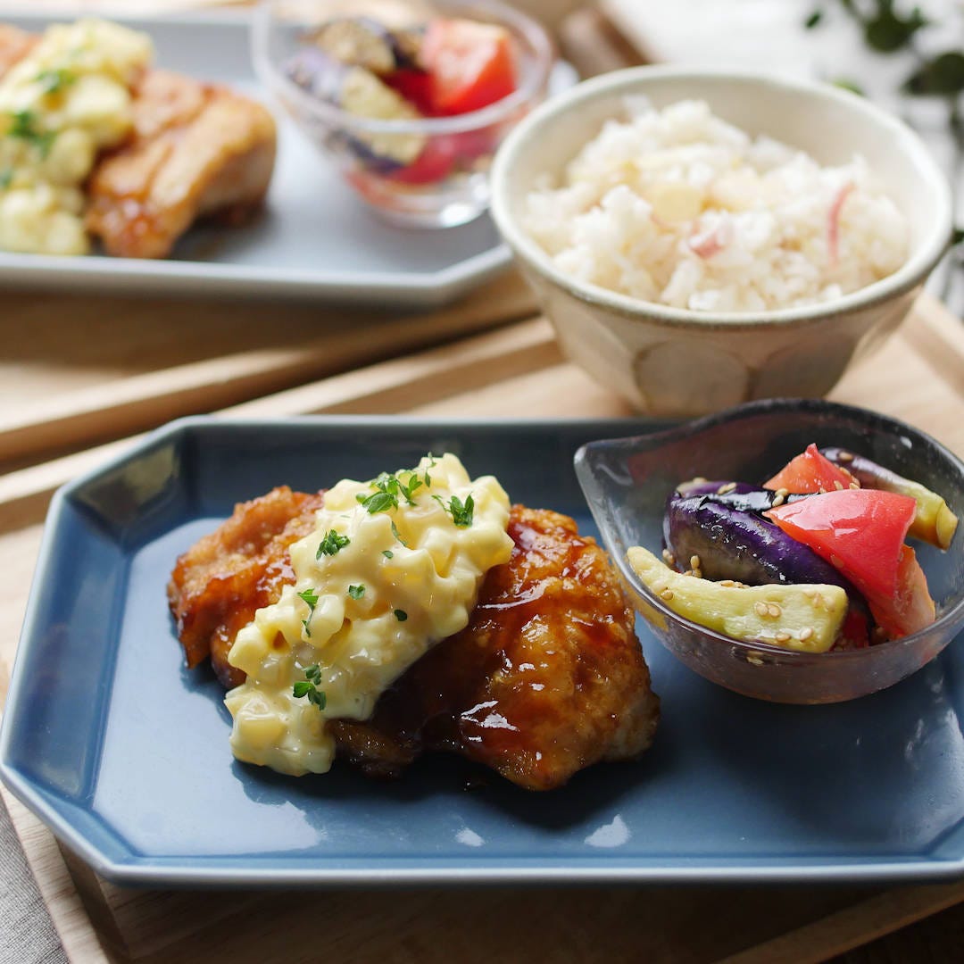 【30分で毎日定食】甘酢だれで3品アレンジ!チキン南蛮風定食