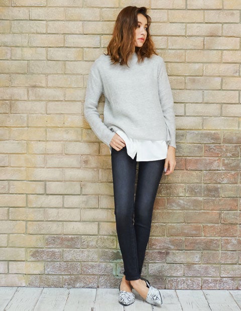 ニットレイヤード風トップス「Re:EDIT by GALSTAR」2,998円（税込）／画像提供：Re:EDIT by GALSTAR