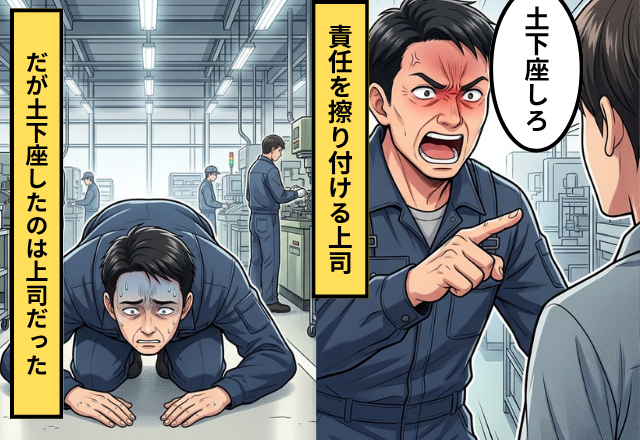 「お前のせいで大損害だ！土下座しろ」責任を擦り付ける上司！だが土下座するのは上司だったワケ