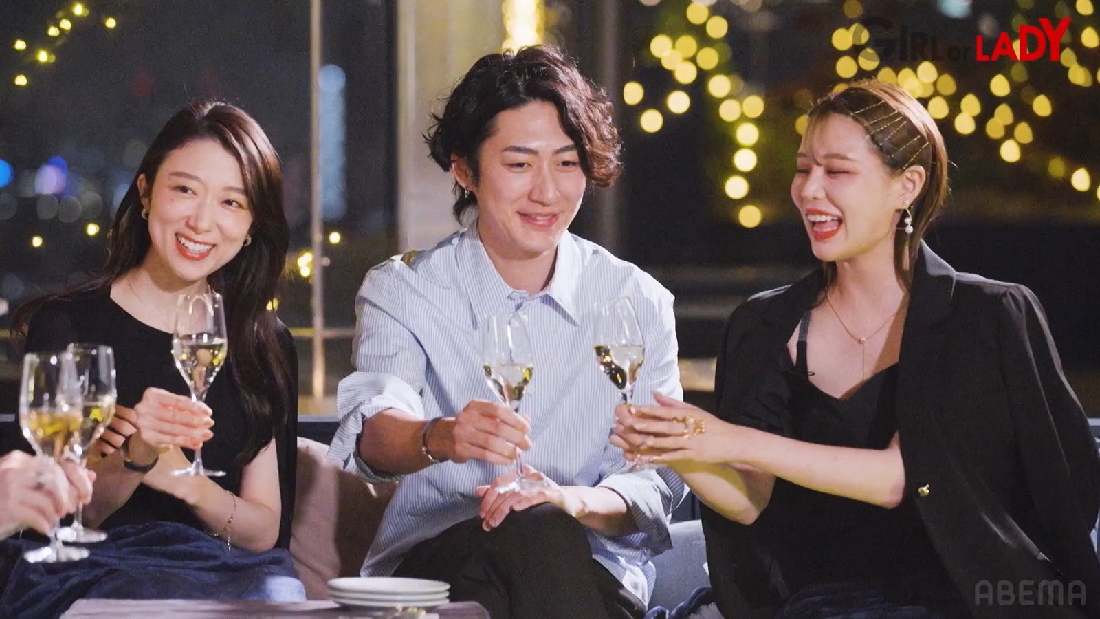 サエ、ユウジ、サアヤ「GIRL or LADY ～私が最強～」第1話（C）AbemaTV, Inc.