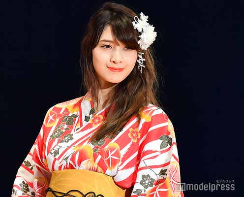 “リア・ディゾンの再来”アンジェラ芽衣、浴衣姿でランウェイ ガンバレルーヤまひるとの共演も<TGC富山2018>