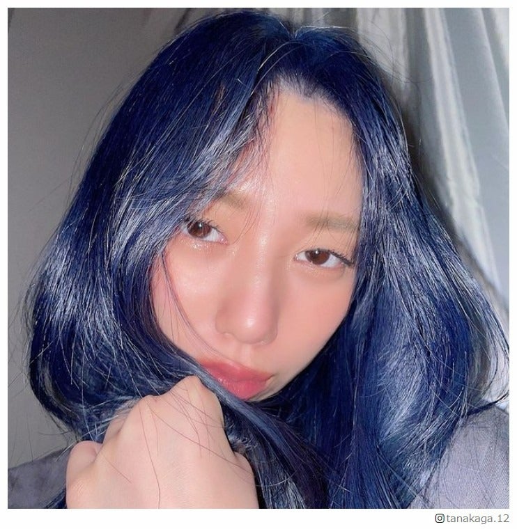 パパラピーズ・タナカガ、青髪にイメチェン「青復活嬉しい」「いろんな色見せてほしい」の声