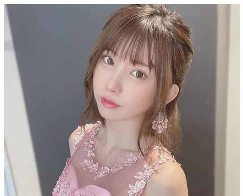 えなこ“大人可愛い”透け感ドレス姿に反響続々「すごく綺麗」「似合いすぎ」