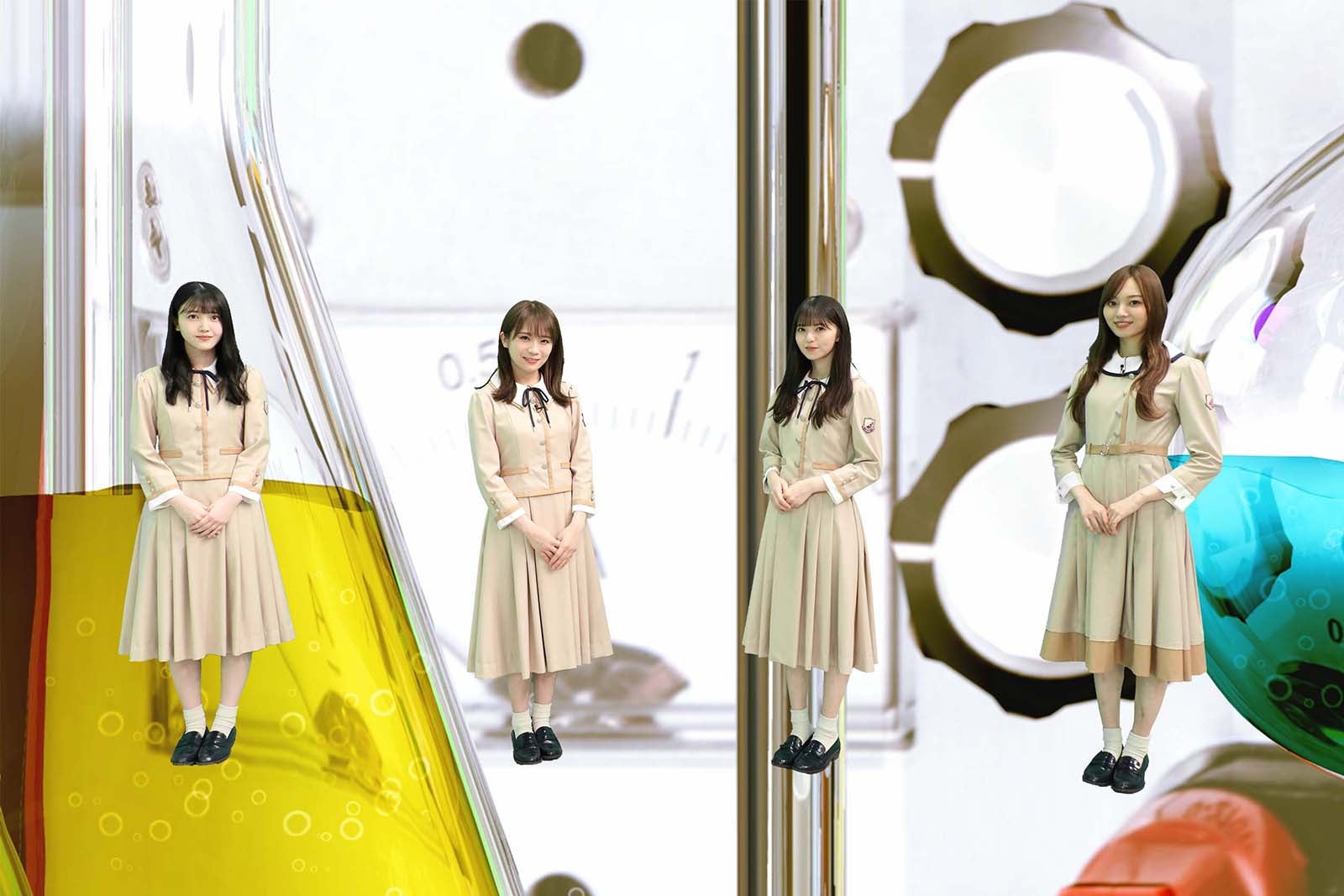 （左から）久保史緒里、秋元真夏、齋藤飛鳥、梅澤美波（C）フジテレビ