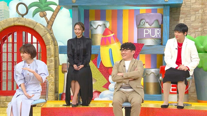 前田敦子、安藤美姫、飯尾和樹、Mr.シャチホコ(C)日本テレビ