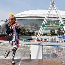 「新アトラクション オープニングイベント」に登場したきゃりーぱみゅぱみゅ