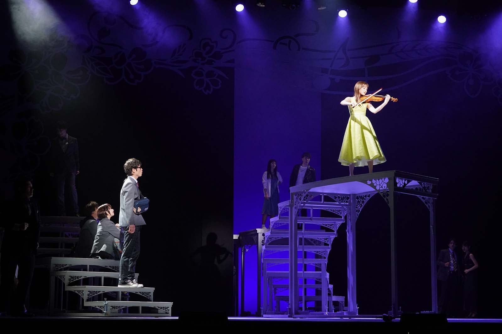 木村達成、生田絵梨花／ミュージカル「四月は君の嘘」6日ゲネプロより（写真提供／東宝演劇部）