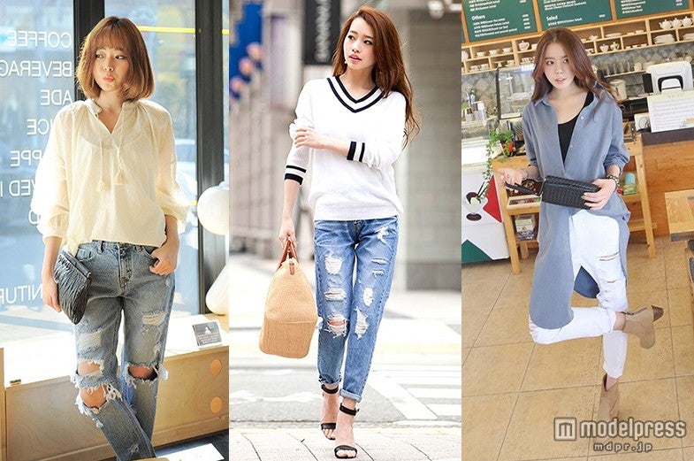 きれいめがポイント！ダメージデニムを大人カジュアルに着こなそう