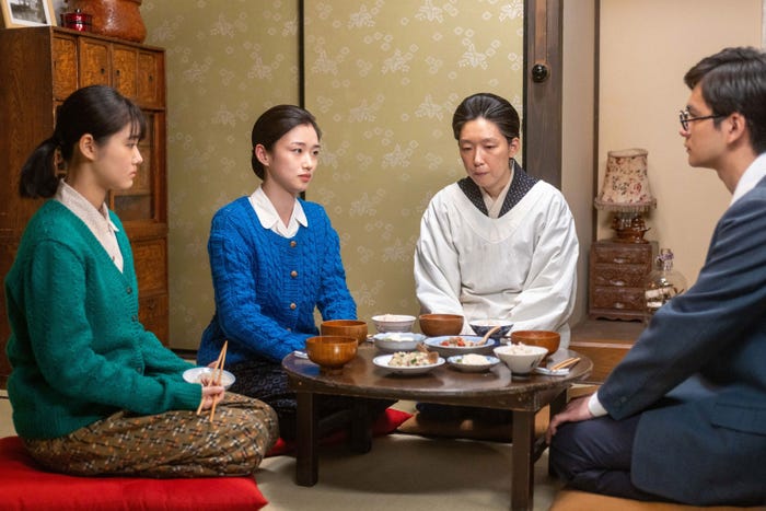 原菜乃華、河合優実、江口のりこ、北村匠海「あんぱん」第85話(C)NHK