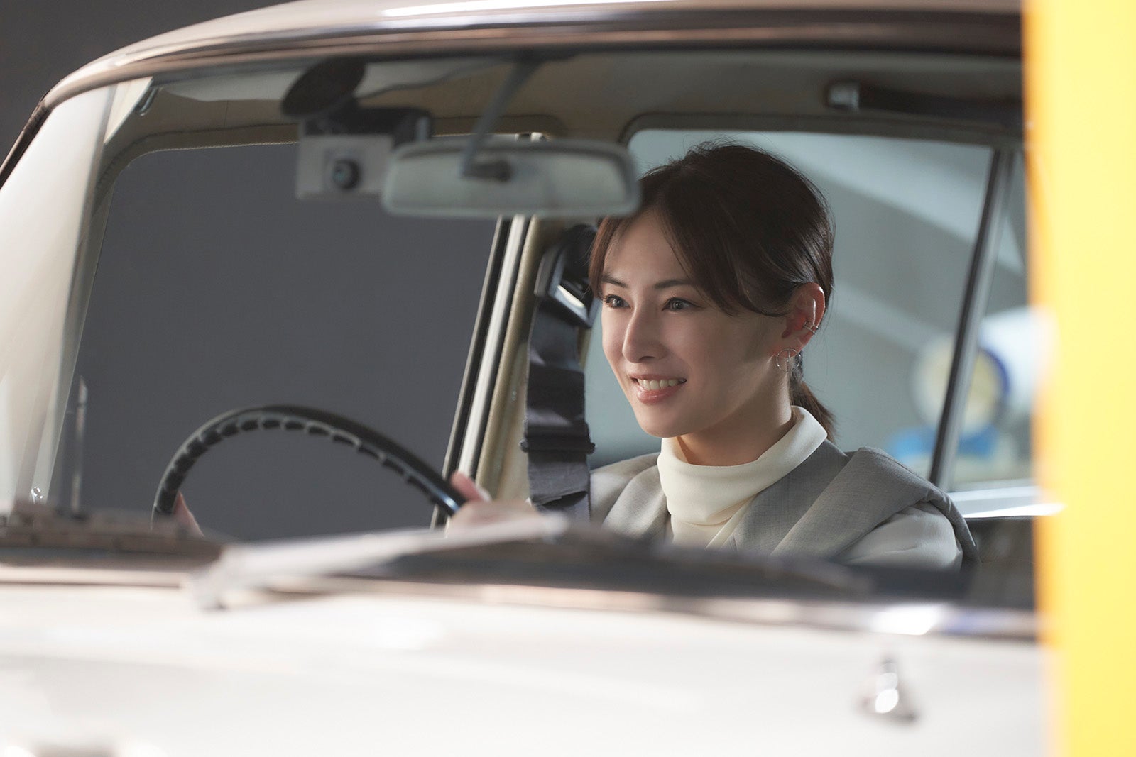 北川景子／CM「いざというとき」篇メイキングより（提供写真）