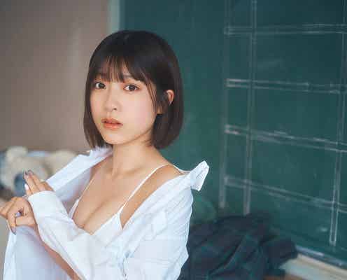 「ミスマガジン2022」三野宮鈴、美肌際立つ着替えシーンチラ見せ