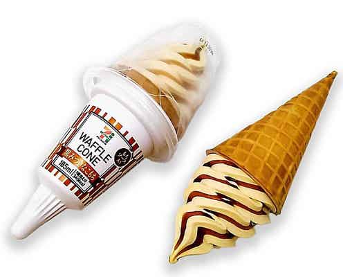 セブン、「黒みつきなこもち」の和風ソフトクリーム登場