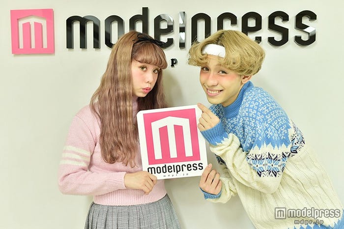 ぺこちゃん&りゅうちぇるがモデルプレスに来社!
