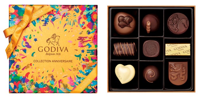 ゴールド コレクション アニベルセル/画像提供:ゴディバ ジャパン株式会社