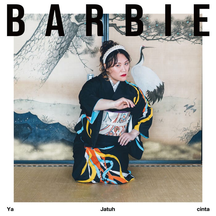 バービー 配信限定シングル「Ya jatuh cinta」ジャケット写真(提供写真)