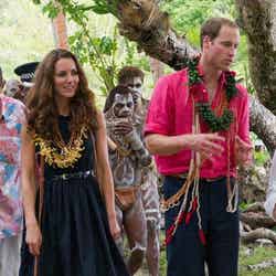 今年9月、太平洋地域歴訪でソロモン諸島を訪問されたウィリアム王子夫妻。Photo：Barcroft Media/アフロ