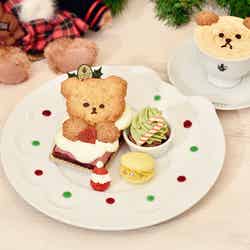 メリー“クマ”スマス プレート ドリンク付 2,060円/画像提供:Q-pot.