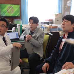 （左から）八嶋智人、馬場徹、オラキオ 「未来への10カウント」第3話より（C）テレビ朝日