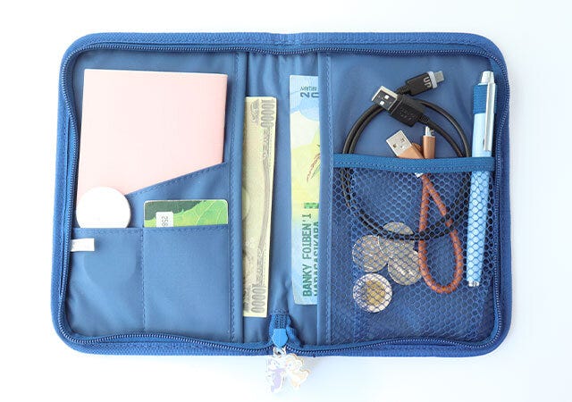 ムック本　ムック　付録　人気　おすすめ　オススメ　宝島社　宝島　レビュー　便利　優秀　当たり　最高　2023　ディズニーランド・パリ　マルチケース　ディズニー付録　ディズニーグッズ　ディズニー　ケース　ポーチ　収納　家計管理　通帳ケース　パスポートケース　推し活ポーチ