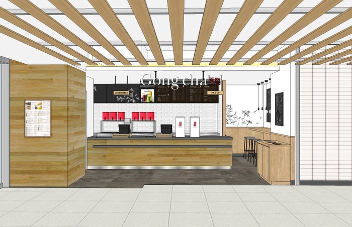 完成店舗イメージ／画像提供：ゴンチャ ジャパン