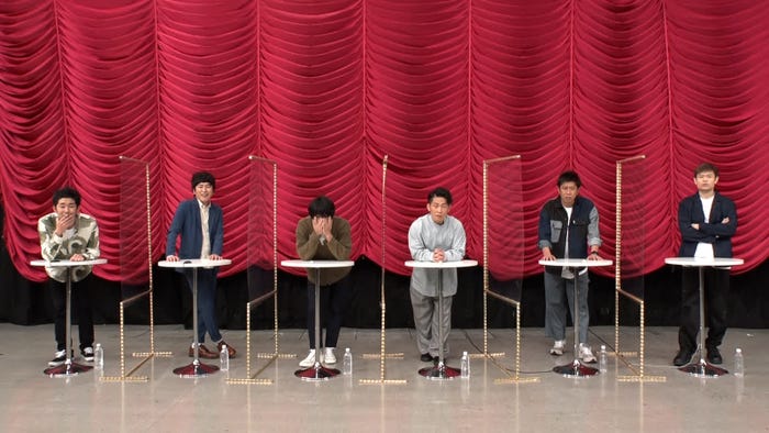 しずる、村上健志(フルーツポンチ)、太田博久(ジャングルポケット)、尾形貴弘(パンサー)、品川祐(品川庄司)(C)テレビ朝日