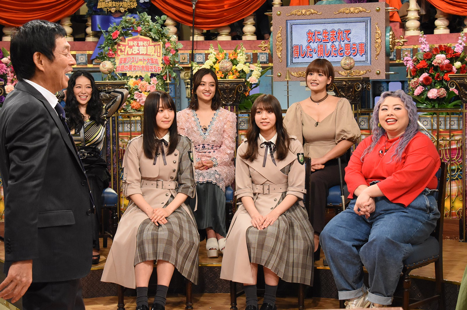 「踊る踊る！さんま御殿！！豪華アスリート大集結 話題の美女が大騒ぎSP」より（C）日本テレビ