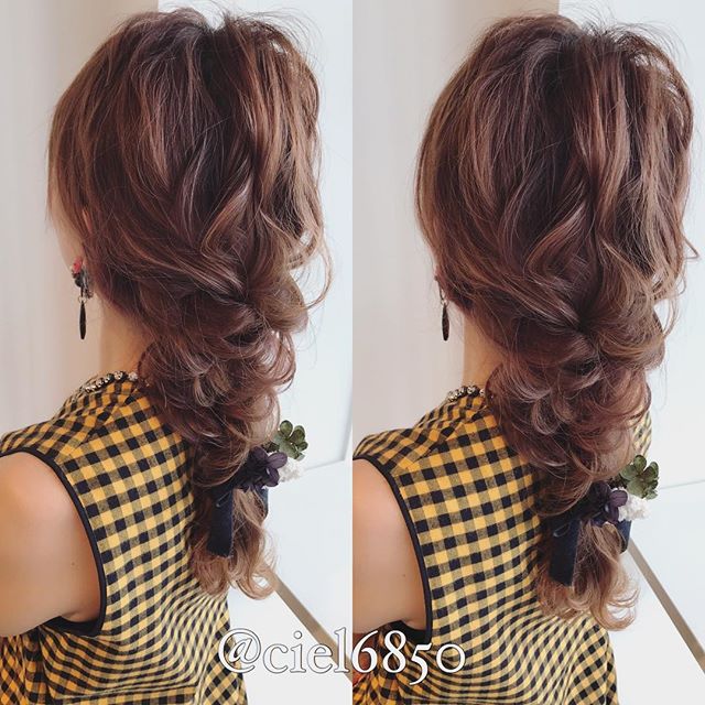ゴムだけで出来ちゃうロングのまとめ髪アレンジ15選 簡単 人気なこなれヘアのコツ モデルプレス