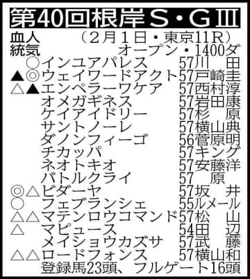 【根岸S展望】オープン連勝で勢い満点！！重賞初挑戦でもウェイワードアクトが主役務める