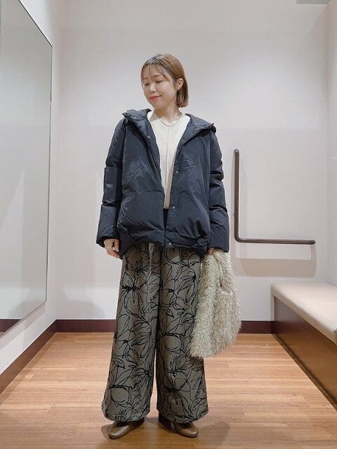 黒ダウン コーデ 黒ダウンコーデ4