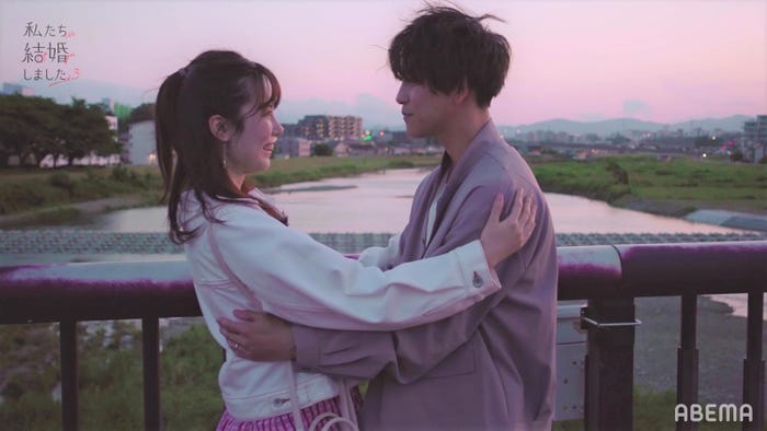 島崎遥香、佐野岳/「私たち結婚しました3」(C)AbemaTV, Inc.