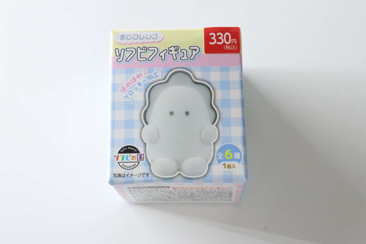 ダイソーの求心フレンズソフビフィギュアのパッケージ正面