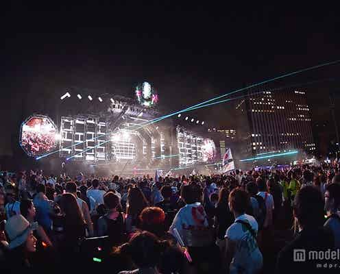 DJ SNAKE、夜の「ULTRA JAPAN」で迫力プレイ 会場が揺れ動く盛り上がり