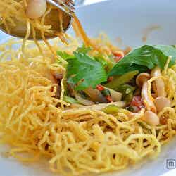 サクサクの揚げ麺とあんかけ野菜の相性抜群な「Stir fried crispy noodle with beef」